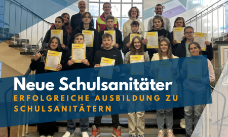 Ausbildung zum Schul­sani­täts­dienst erfolgreich