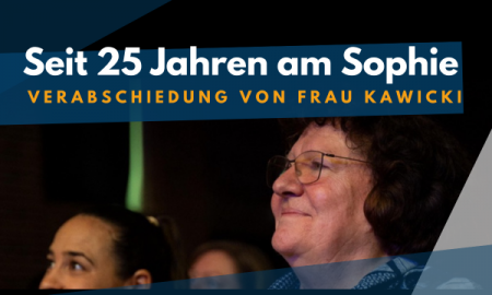 Frau Kawicki wird in den Ruhestand verabschiedet